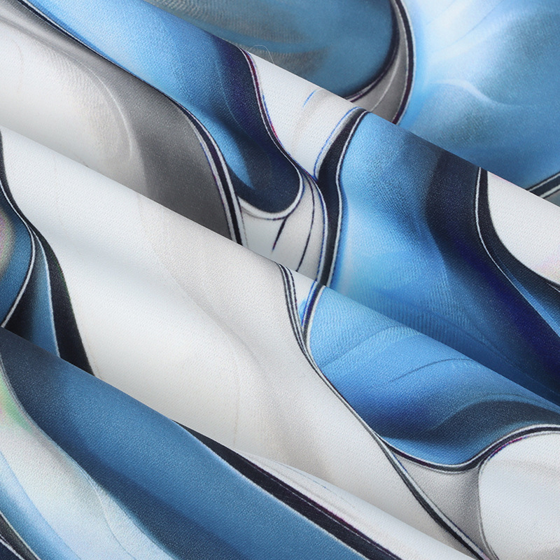 Factory 100D four-sided white bottom digital printing fabric, 110g woven fabric can be printed and processed according to provided drawings details Picture