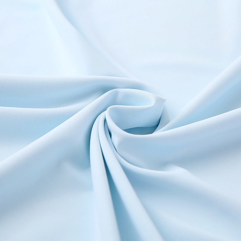 Solid color, simple, comfortable and skin-friendly fabric for outdoor cycling sportswear with brocade sun protection, as well as for home wear and yoga wear detail image 3