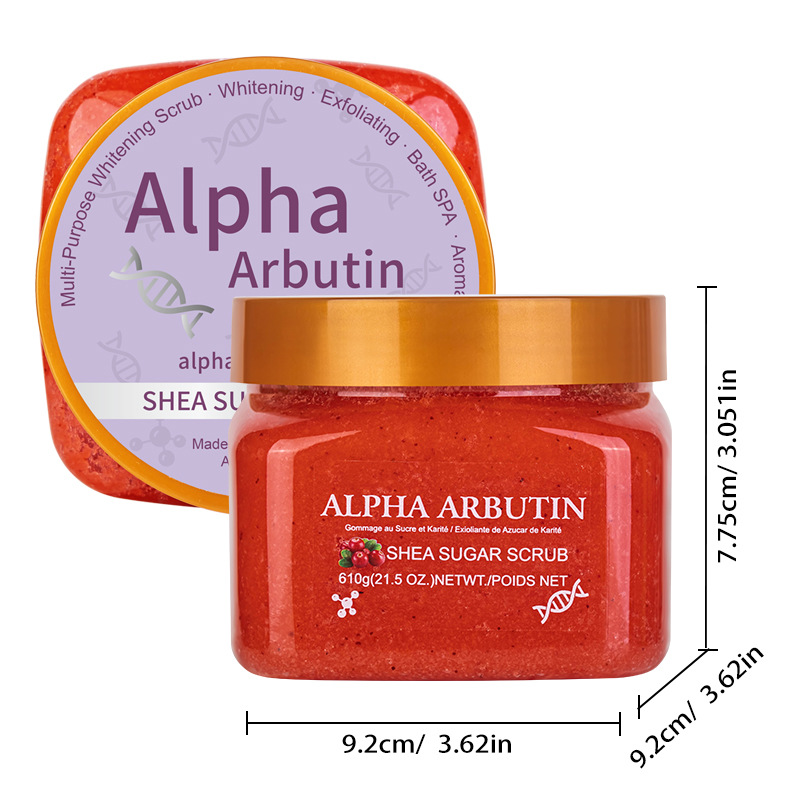 Cross-border sugar and salt body scrub Exfoliating Deep Cleansing Foreign trade coffee Bath salt Scrub 610g detail image 7