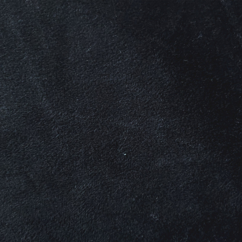 工厂批发弹力氨纶仿超柔复合加绒加厚复合裤子面料里布现货黑色详情图3