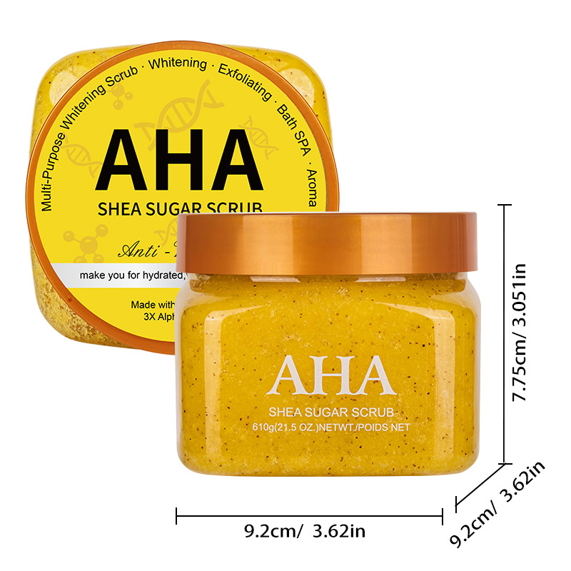 Cross-border sugar and salt body scrub Exfoliating Deep Cleansing Foreign trade coffee Bath salt Scrub 610g detail image 9