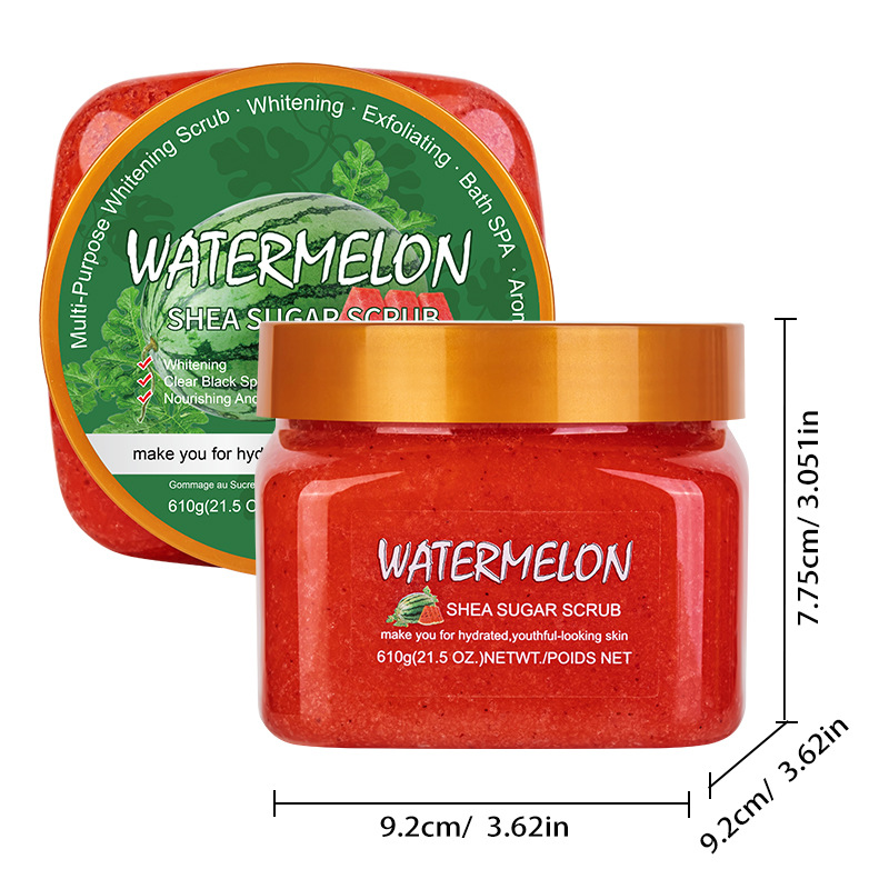 Cross-border sugar and salt body scrub Exfoliating Deep Cleansing Foreign trade coffee Bath salt Scrub 610g detail image 6