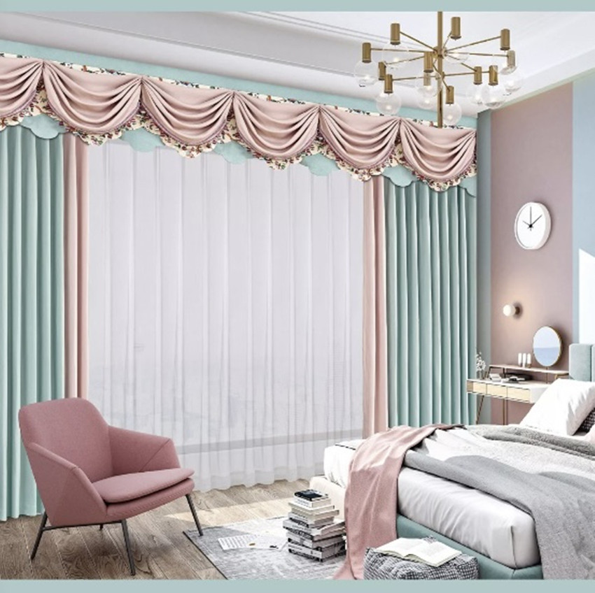 罗兰饰家卧室全遮光隔音儿童房现代强遮光遮阳简约成品窗帘