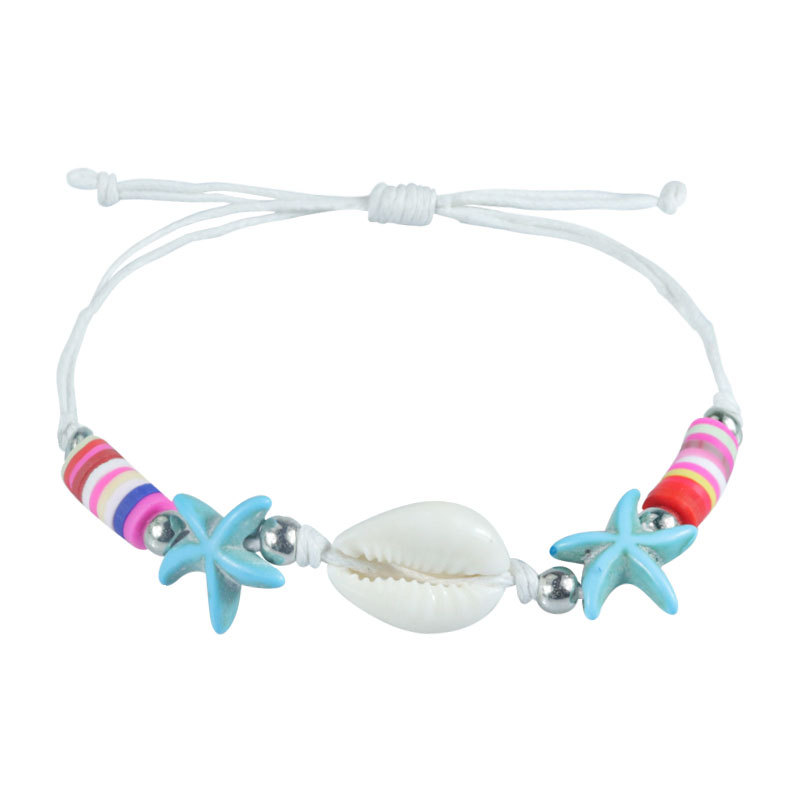 海洋风海星乌龟贝壳松石编织手工手链手饰手串百搭女士手链饰品潮流新款