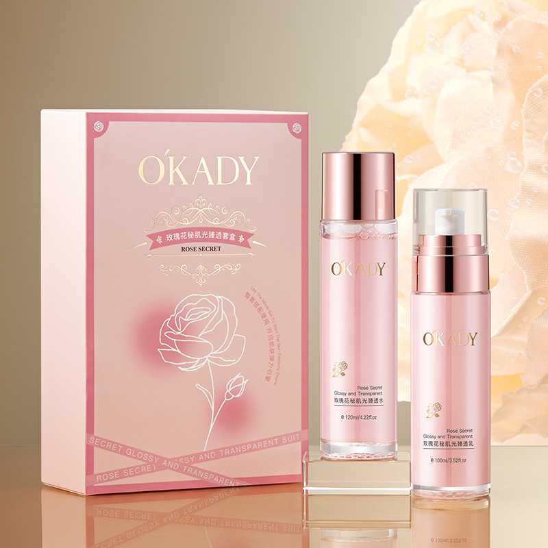 Wholesale of Oppein Rose Secret Skin Radiance Set for Hydrating, Anti-Wrinkle, Moisturizing and BrighTening Two-piece Skin Care products details Picture