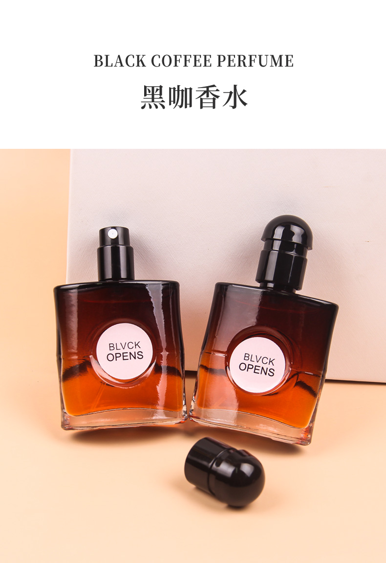 跨境热卖黑咖香水BLVCK OPENS 30ML 咖啡入魂麝香缠梦 小众高级木质调 跨境热卖个性香氛单品详情2