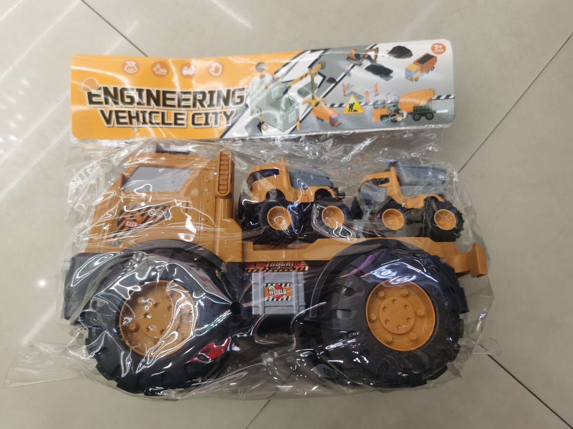 儿童玩具工程车塑料产品图