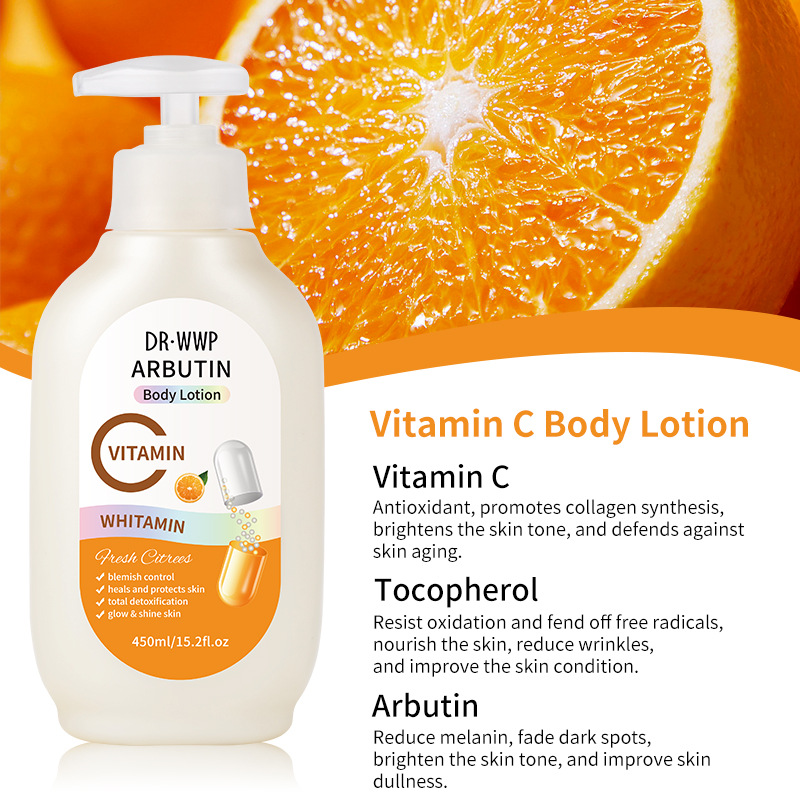Export AHA fruit acid body lotion for moisturizing and hydrating dry skin, cross-border VC capsule Moisturizing lotion in stock wholesale Specification image