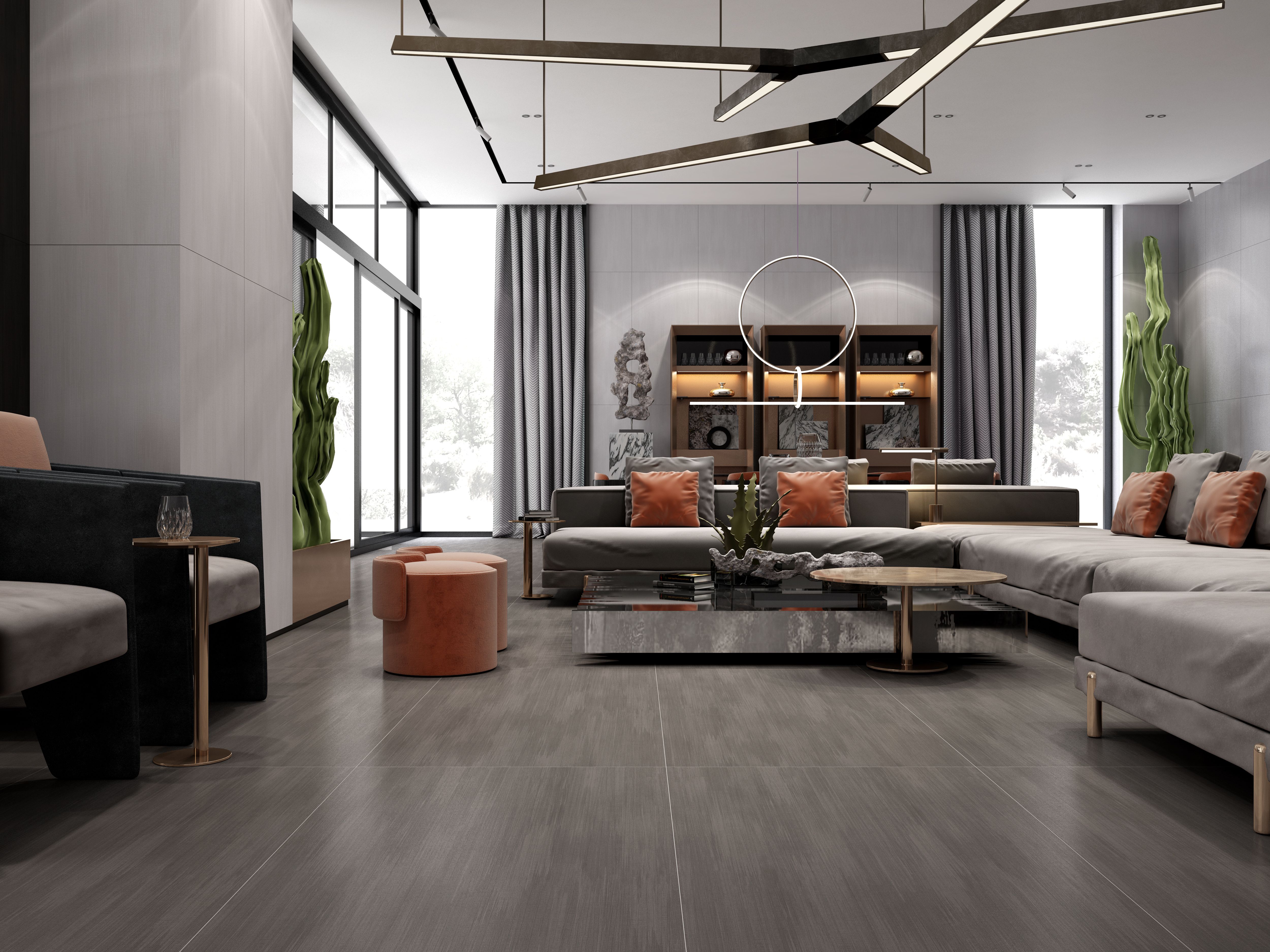 玛瑅牌瓷砖 卫生间客厅餐厅地面砖 800*1600规格 高级灰