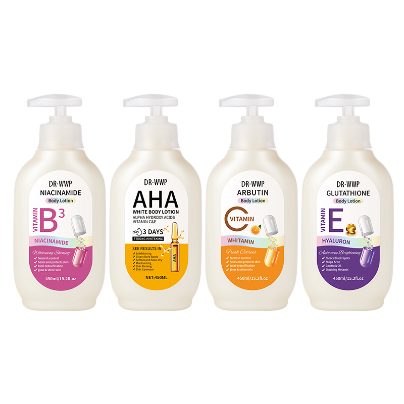 Export AHA fruit acid body lotion for moisturizing and hydrating dry skin, cross-border VC capsule Moisturizing lotion in stock wholesale detail image 5