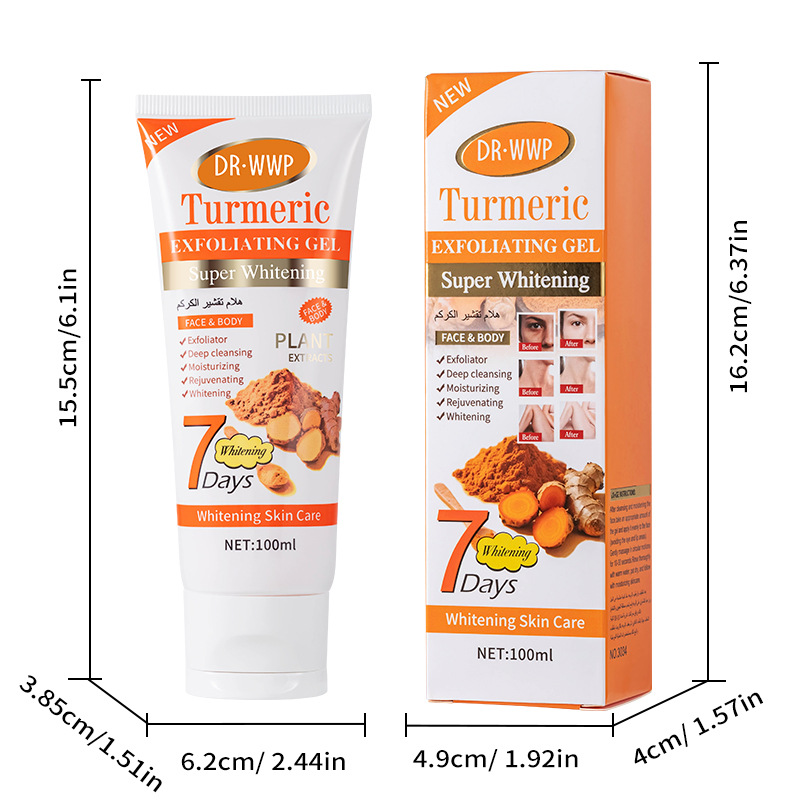 Cross-border aloe Vera Exfoliating Gel for facial exfoliation and brightening, 100g body exfoliating cream for export detail image 7