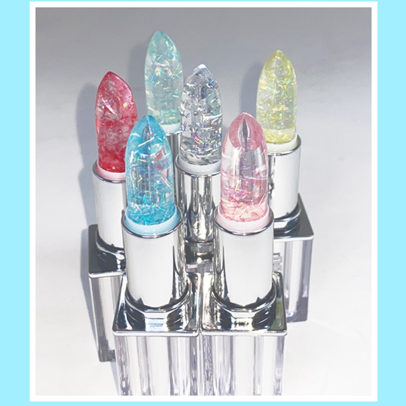 Siguiente bien coloreado hielo cracking jelly lipstick humectante hidratante fácil de colorear mil personas mil colores lipstick fabricantes al por mayor transparente jelly lipstick details Picture