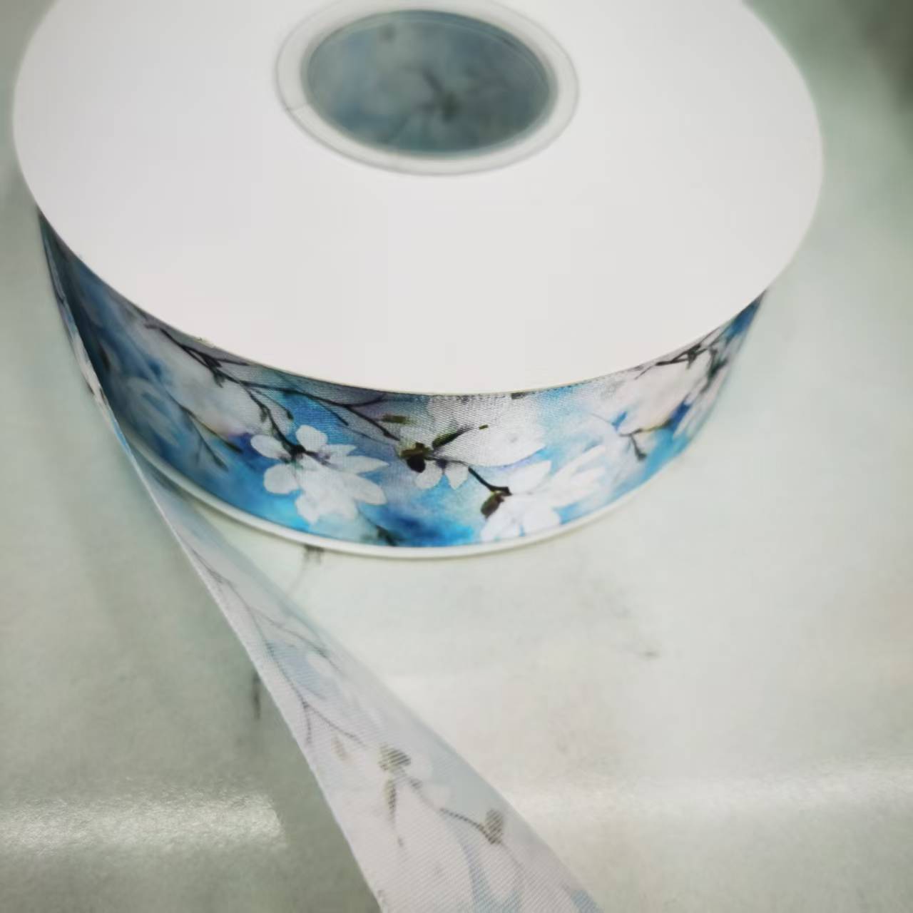 12-point polyester tape printed clothing accessories, DIY bow, gift packaging ribbon Specification image
