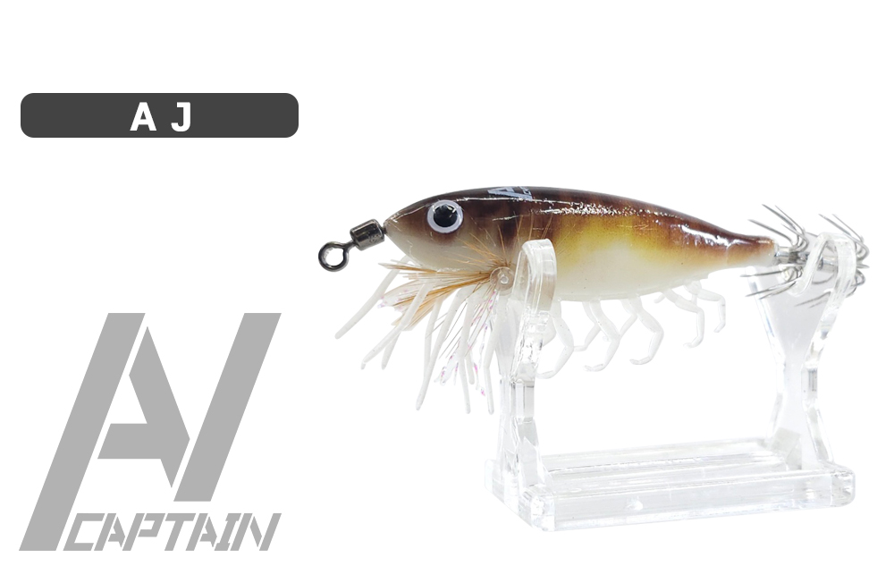 PERABO black sea bream 75mm mini small Octopus/hard-shelled squid/silver fish/shrimp tail deep-sea miniature bait pic 7