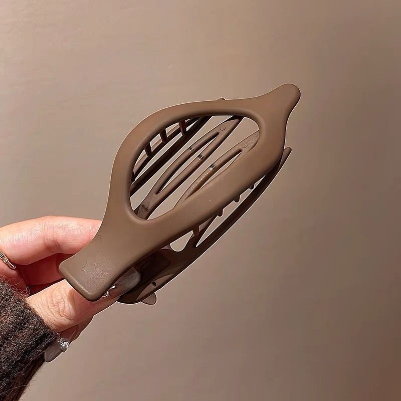 Lazy style ~ 2025 New Oval Grabber with a high-end feel, back of the head duckbeak grabber, updo ponytail one-line grabber 1# detail image 8