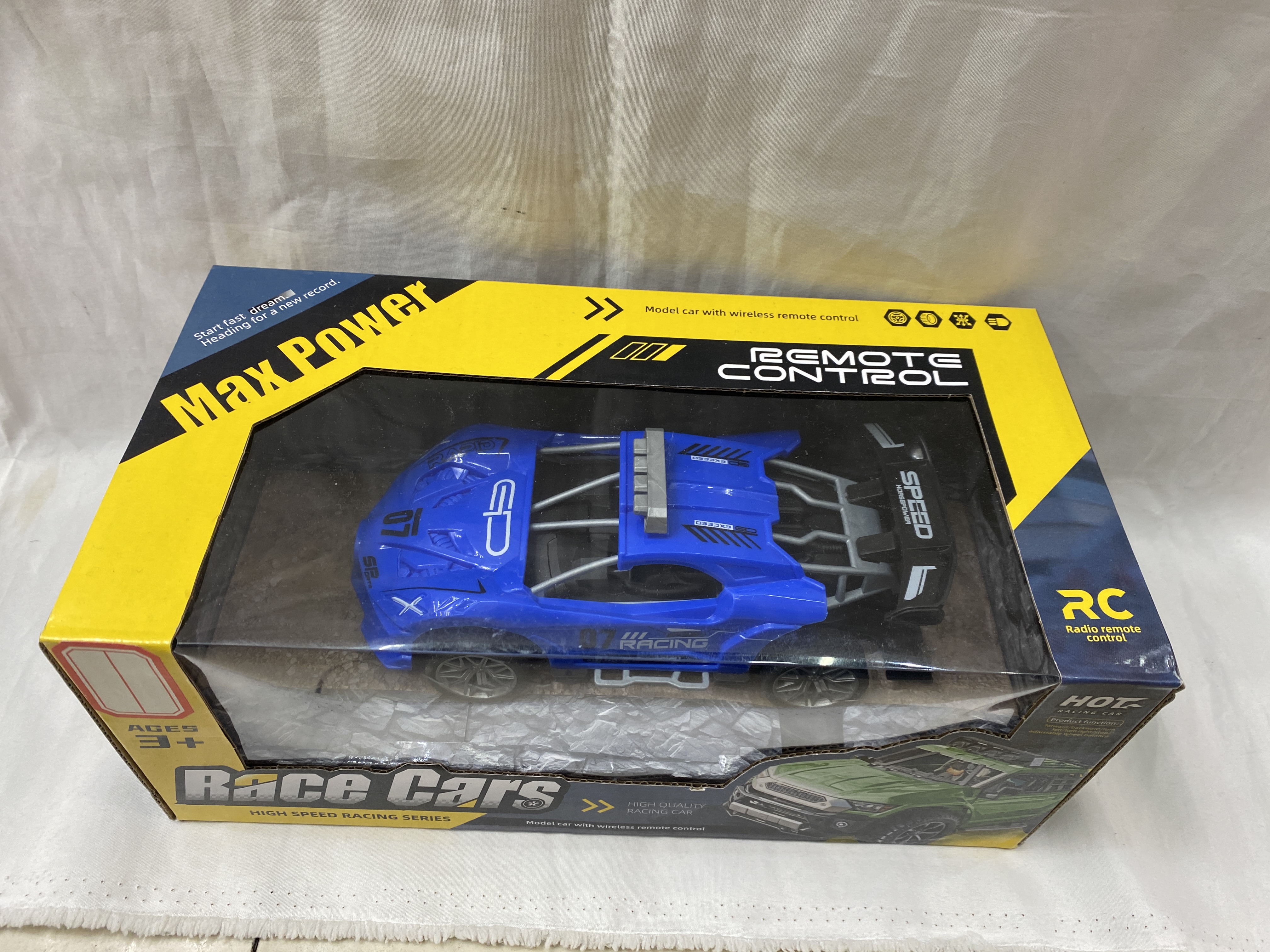 Coche de juguete de rc de cuatro pasos coche de rc azul de carreras coche inalámbrico niño luces flotando juguetes de rc para niños juguetes de rc eléctricos coche de rc juguetes de plástico 1 boya