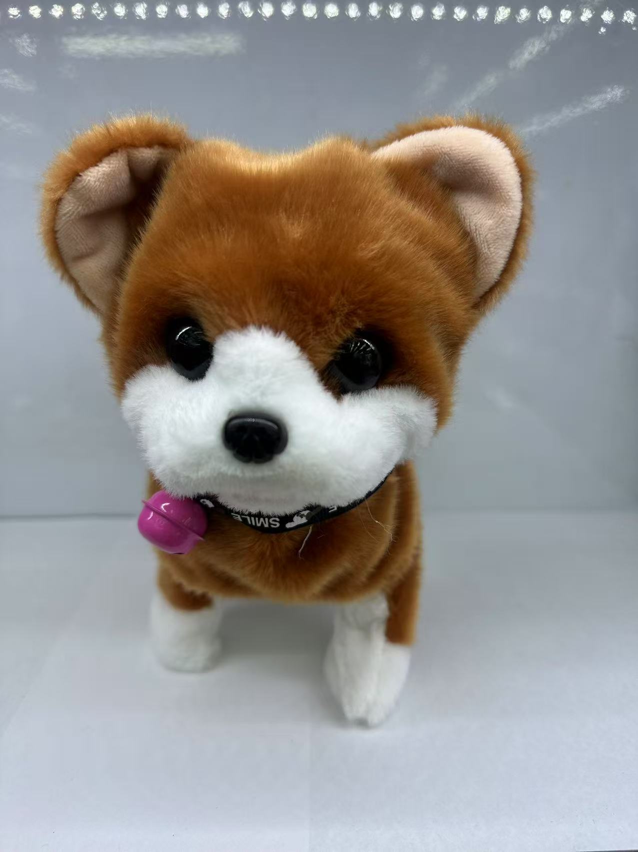 新款电动哈士奇脚带灯会走路带叫声地摊热卖厂家直销详情图6