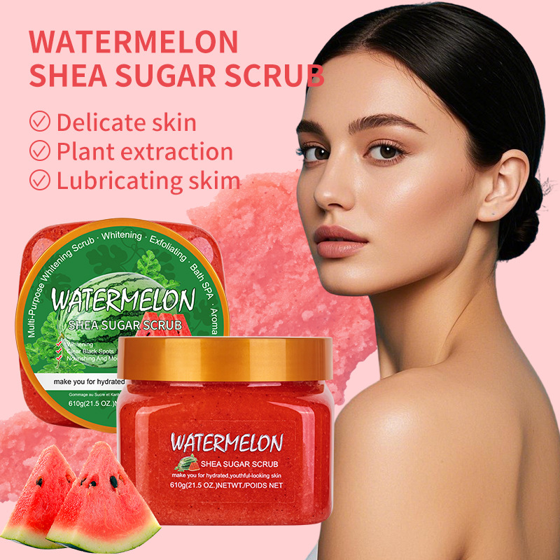 Cross-border sugar and salt body scrub Exfoliating Deep Cleansing Foreign trade coffee Bath salt Scrub 610g detail image 3