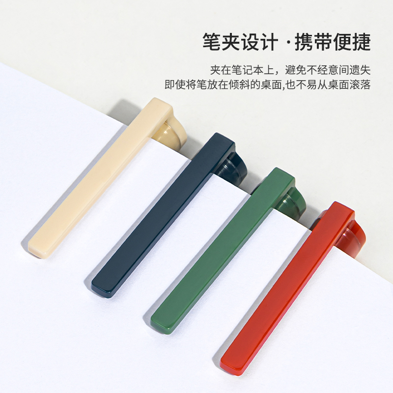Deli 0.5mm full-needle black ink colored pen barrel is available as an option for problem-solving office direct liquid ballpoint pen and gel pen Application Scenario