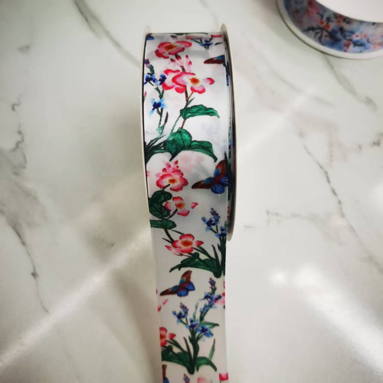 4厘米涤纶带印花汉服服装辅料蝴蝶结礼品包装厂家直销量大优惠