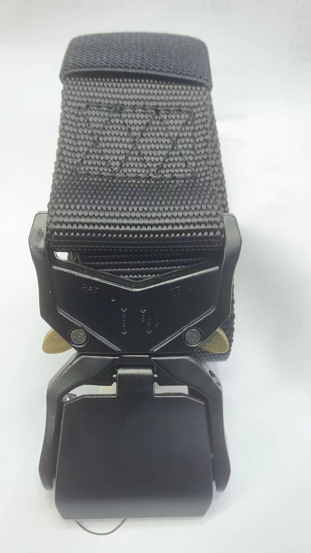 新款男士户外运动腰带铝合金扣眼镜蛇战术腰带快速释放合金扣