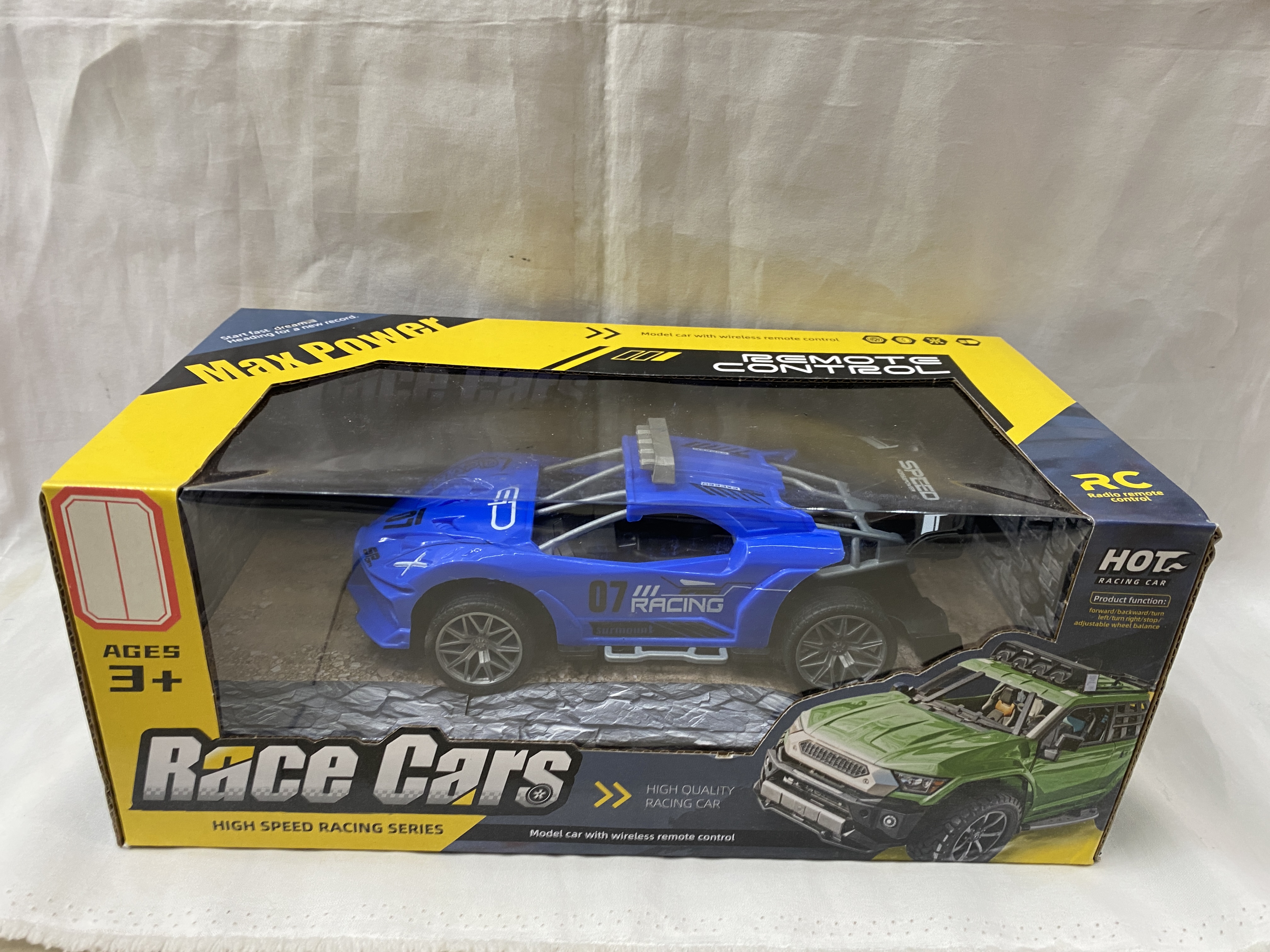 Coche de juguete de rc de cuatro pasos coche de rc azul de carreras coche inalámbrico niño luces flotando juguetes de rc para niños juguetes de rc eléctricos coche de rc juguetes de plástico 1 boya Specification image