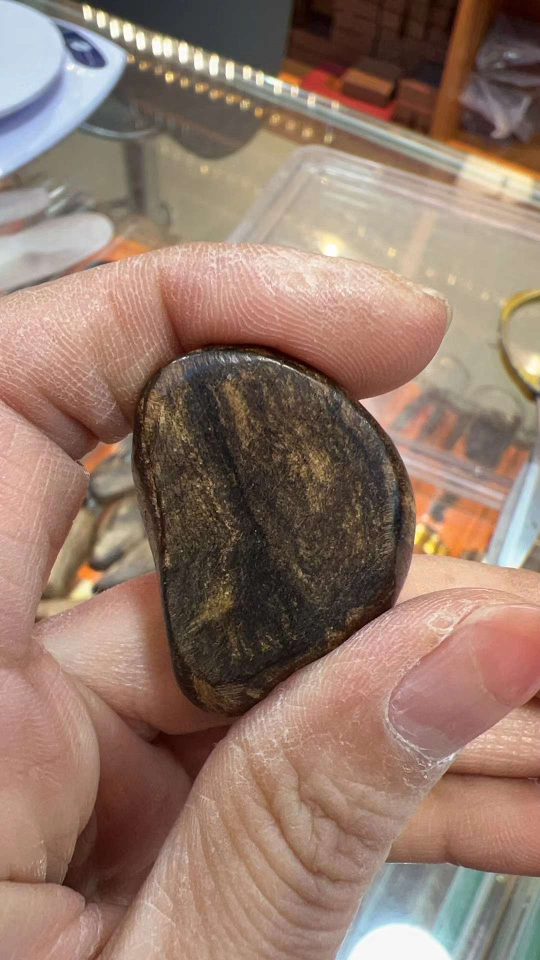 工艺品礼品古董收藏文玩品沉香吊坠天然沉香详情图6