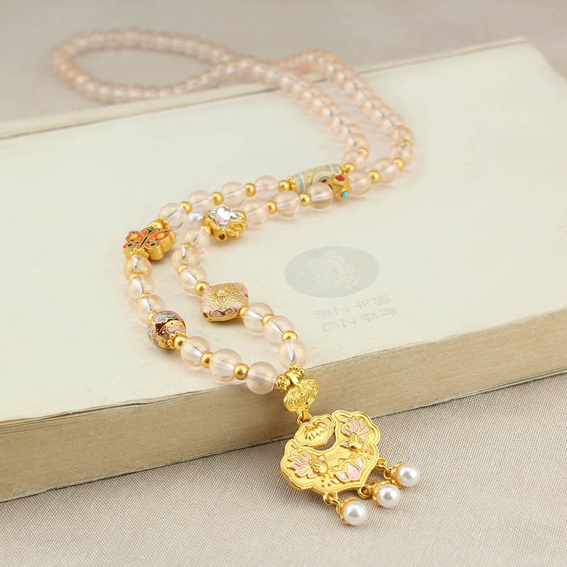 项链/不锈钢项链/首饰/珍珠项链/水钻瓜链项链产品图