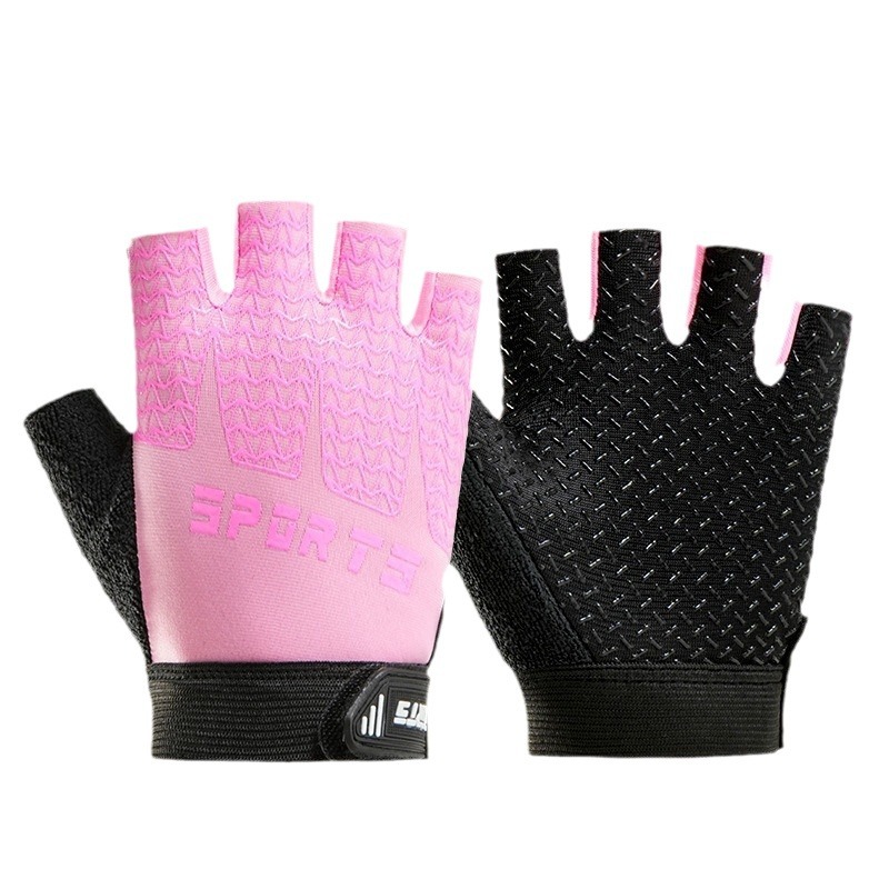 Children's outdoor sports cycling gloves with long fingers, anti-slip and wear-resistant for boys and girls' balance bikes and roller skating training in spring and autumn Item Picture