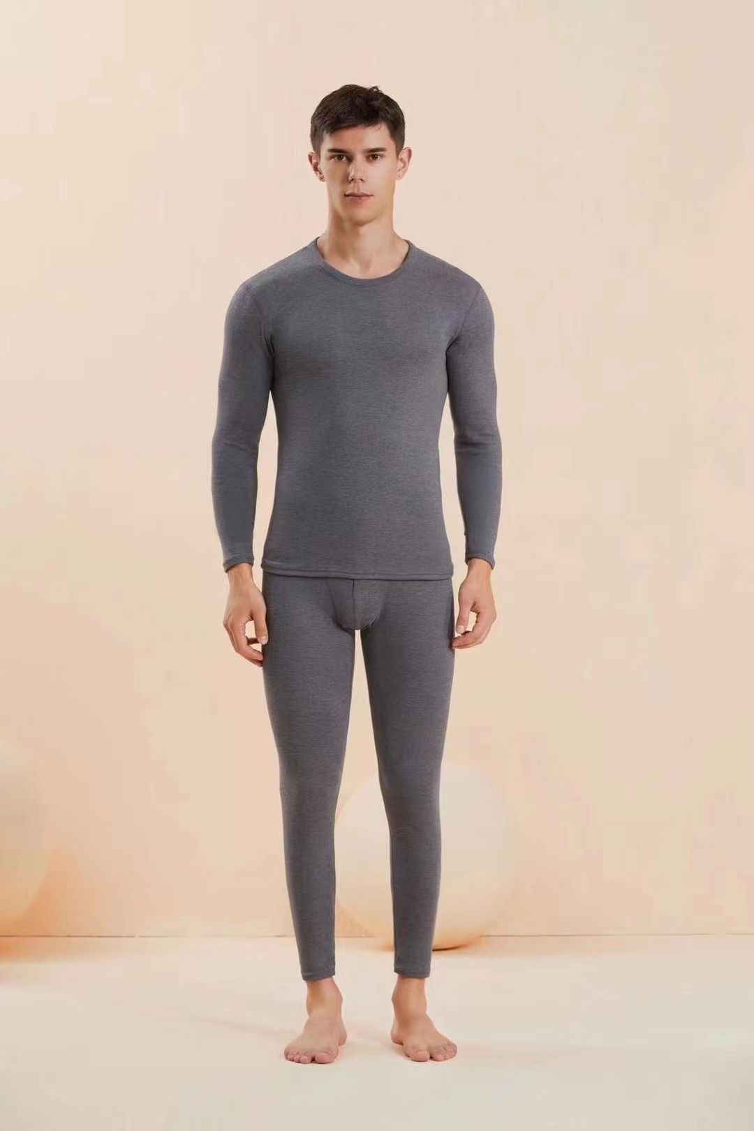 义乌好货 美体保暖内衣套装修身显瘦提花男士中厚保暖内衣2025新款男士内衣