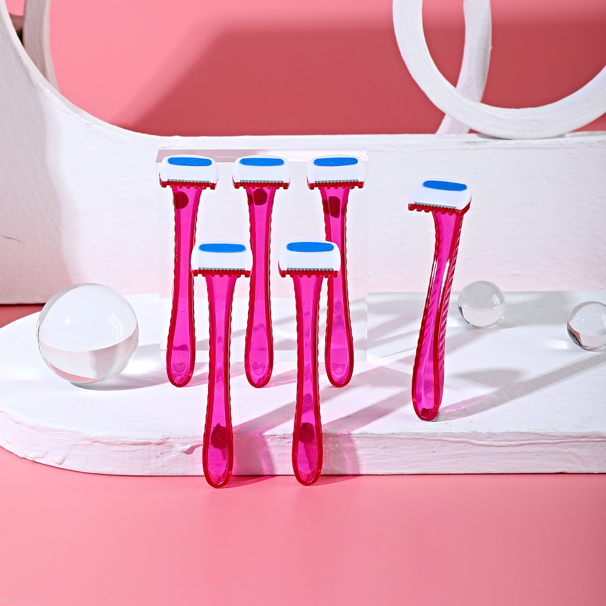 BIKINI Disposable women's shaving razor 6-piece set, a best-selling and popular product details Picture