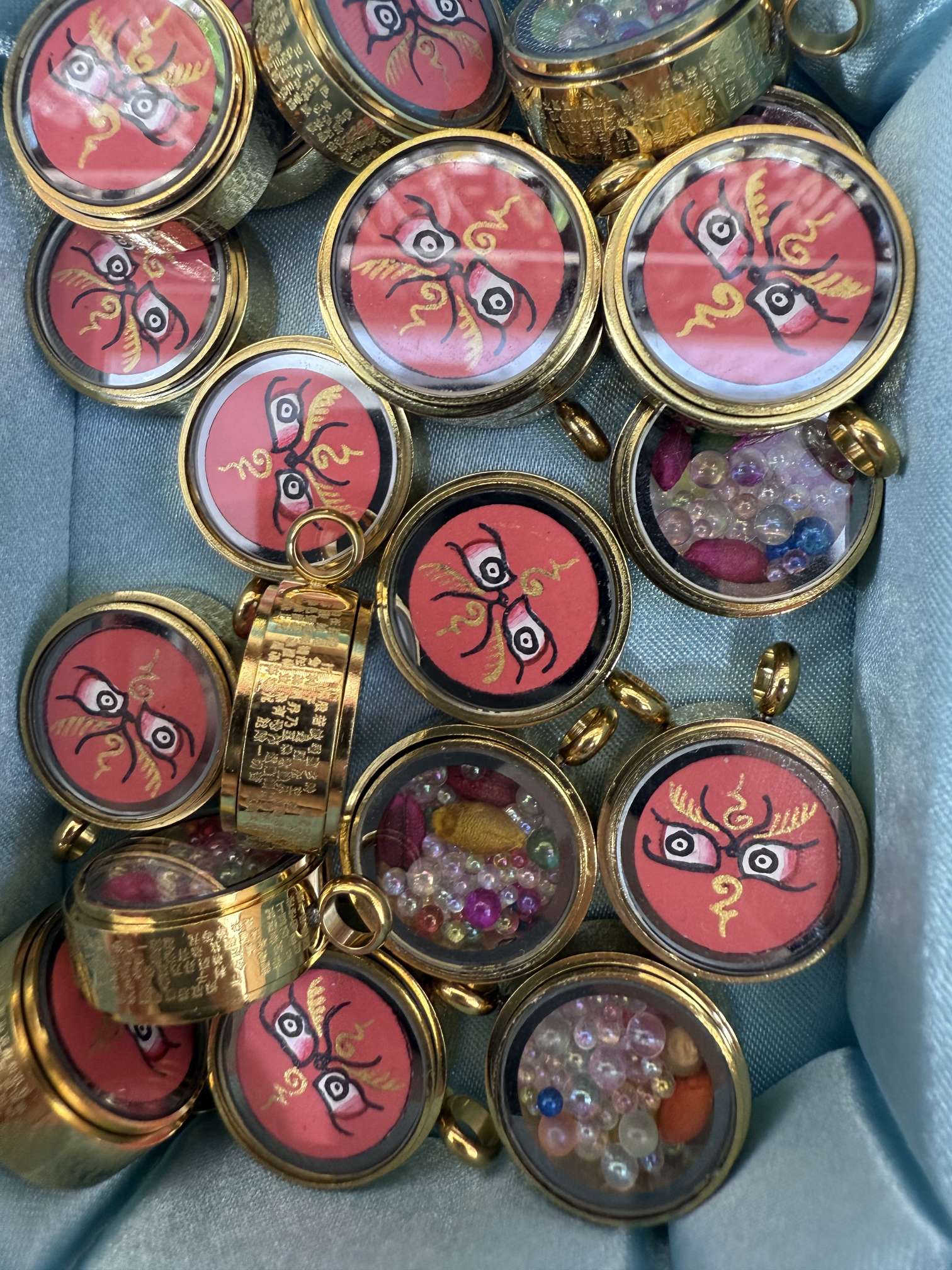 红财神唐卡 纯手绘产品图