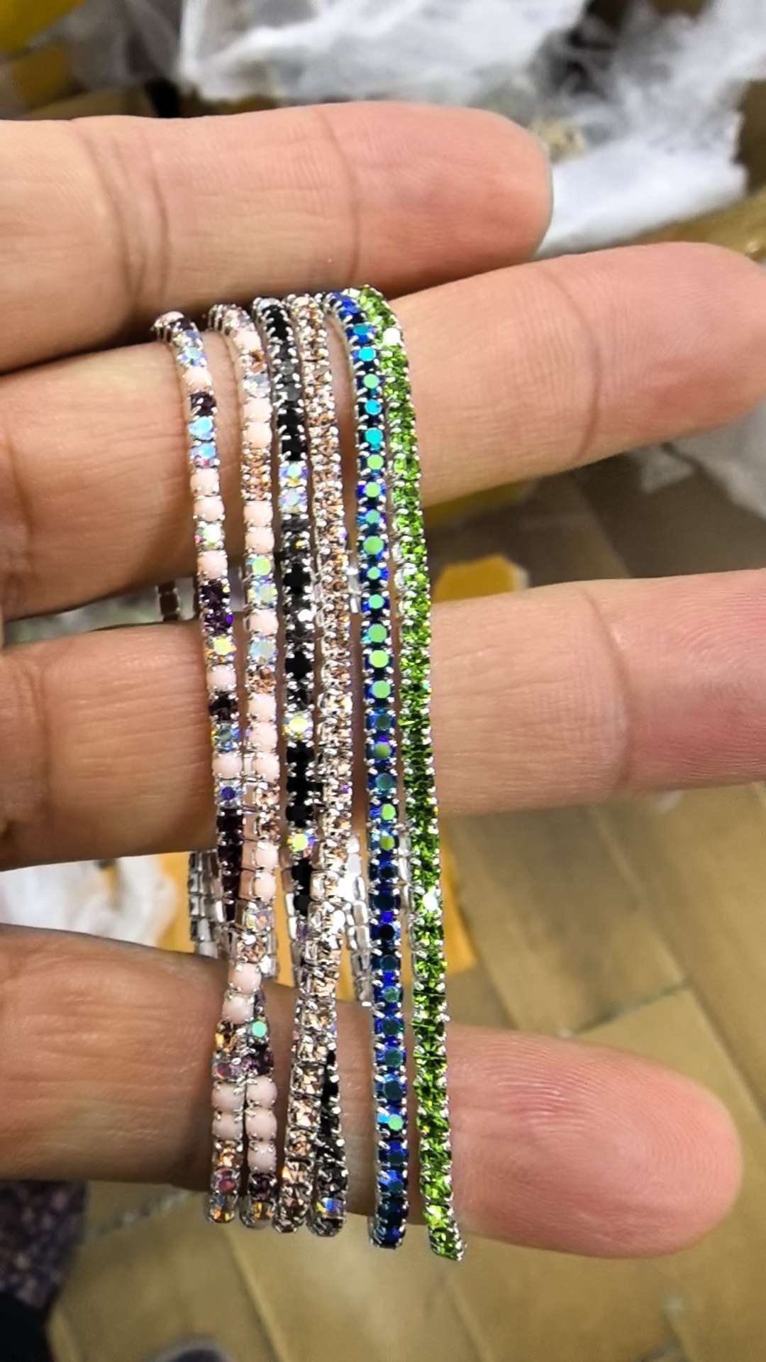 时尚水晶手链锆石手串手饰品女款简约百搭潮流首饰礼物手链锆石手链