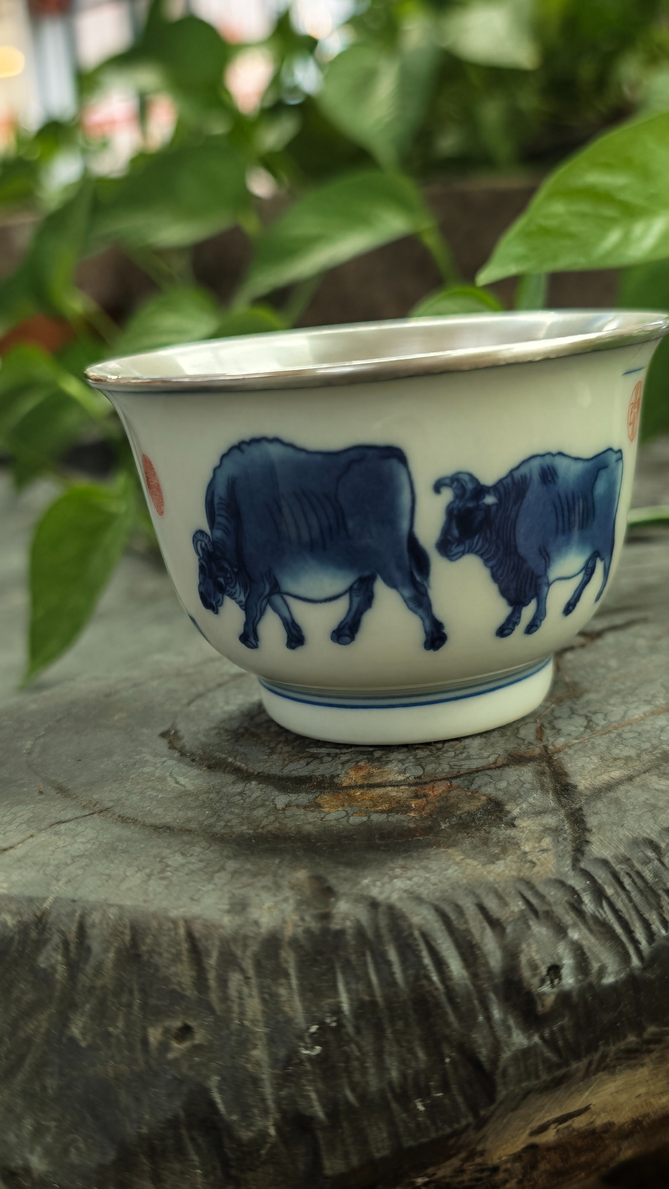 足银999敦煌万佛中式禅意茶杯精品送礼详情4