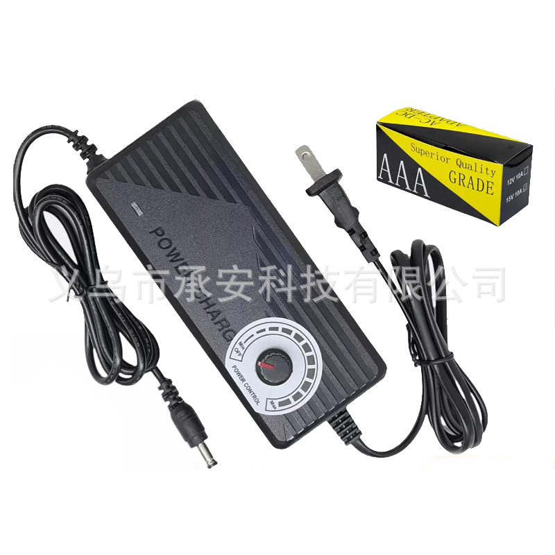 Wholesale 3-15V15A adjustable power supply, voltage and light adjustable LED light strip fan, motor speed control power adapter detail image 9