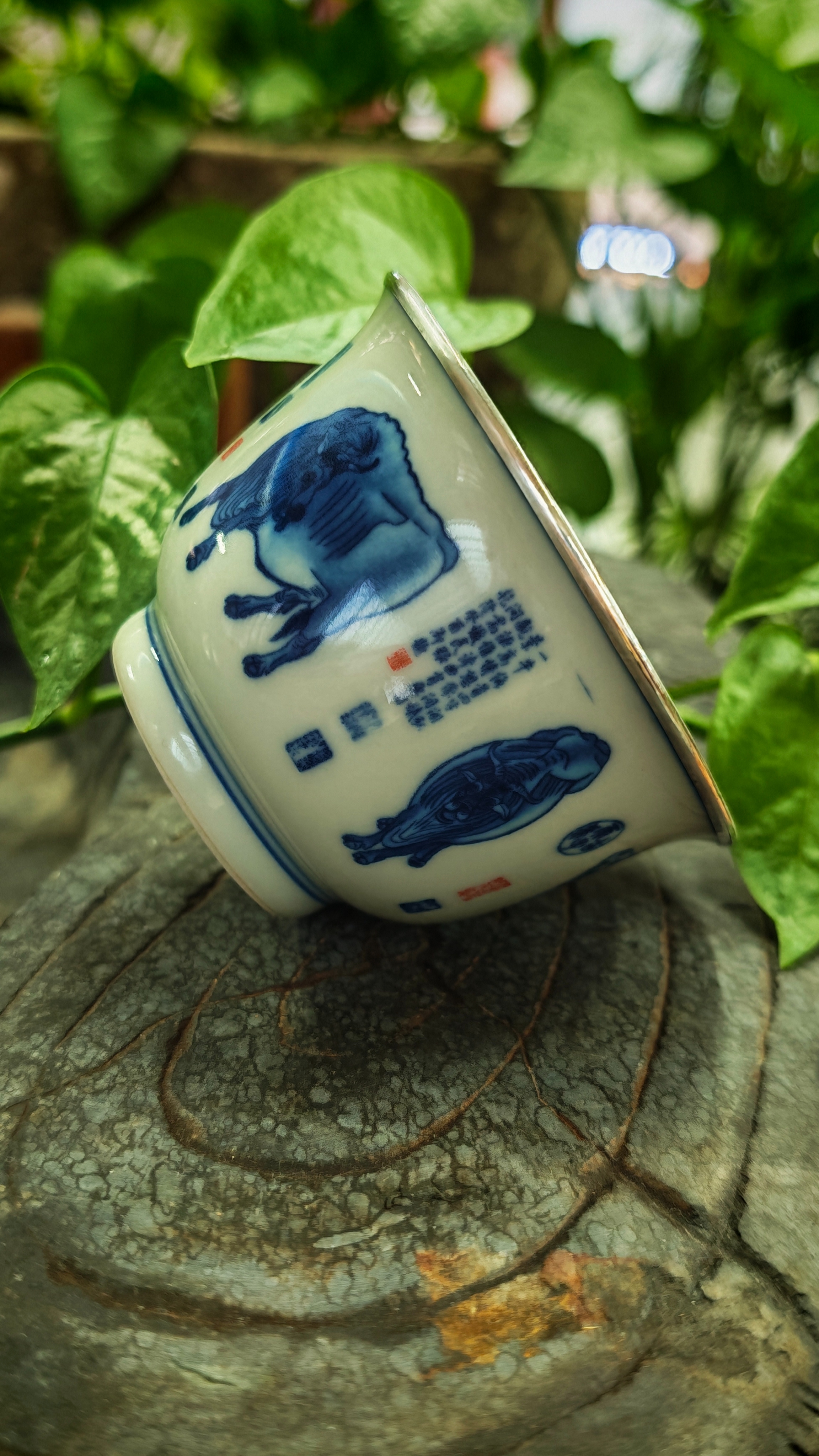 足银999敦煌万佛中式禅意茶杯精品送礼详情3