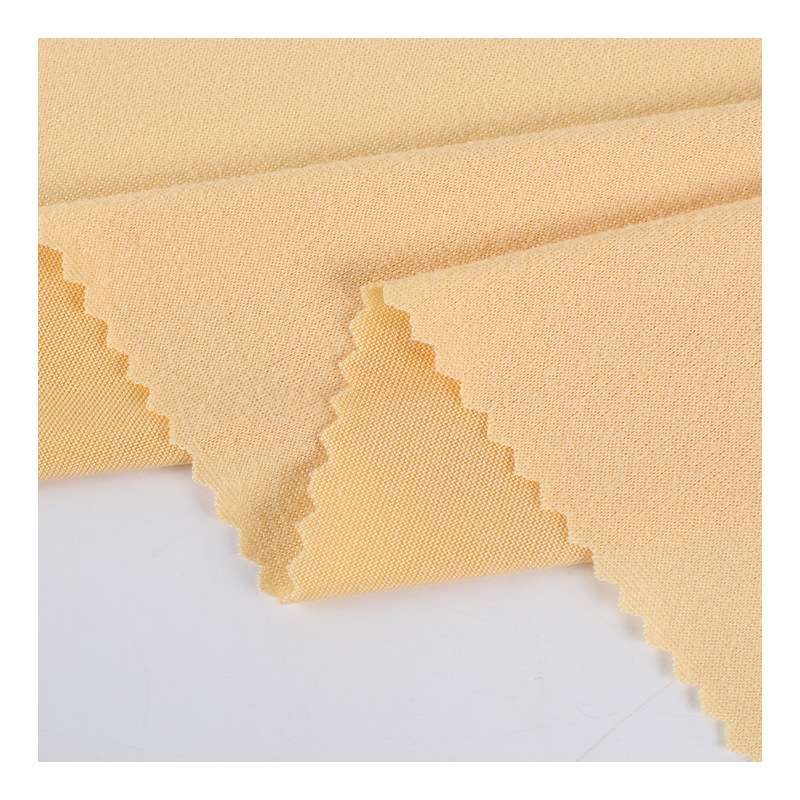 Milk silk pull frame knitted four-sided elastic T-shirt, yoga sportswear fabric, single-sided brushed polyester ammonia milk silk details Picture