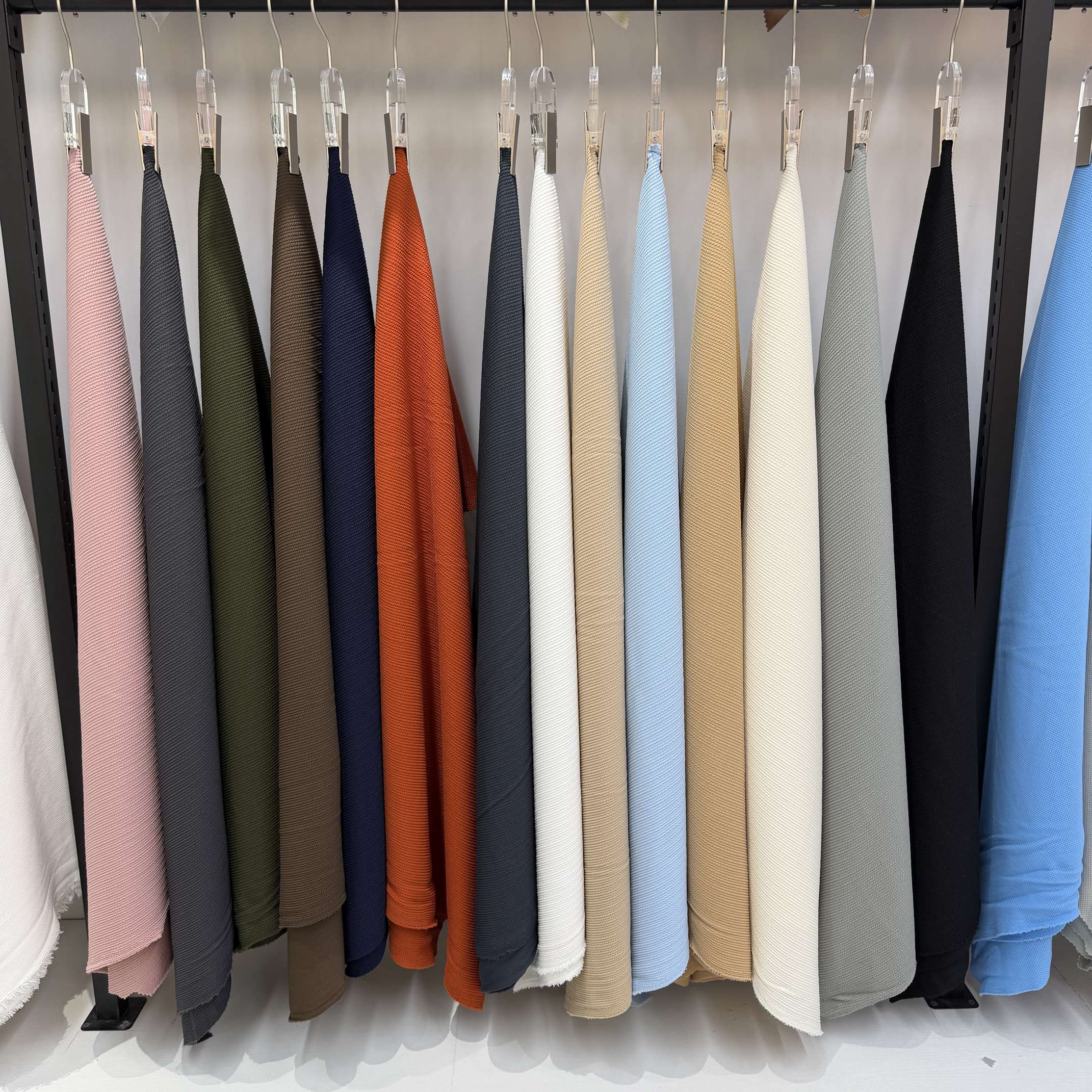 Textile leather knitted fabric, ribbed fabric, ribbed knitted cuffs, ribbed, suitable for multiple scenarios, ribbed knitted fabric