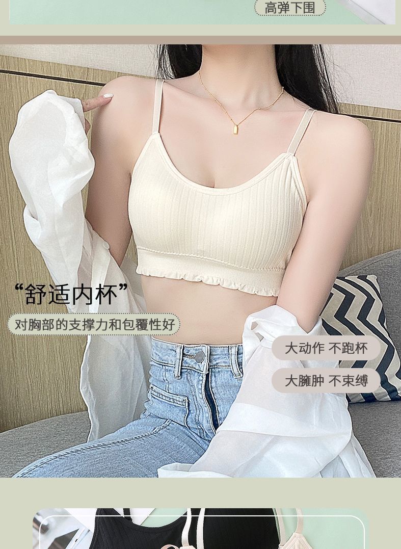 跨境内衣冰丝无痕裹胸抹胸背心袖套女夏季薄款舒适透气内搭内衣详情图9