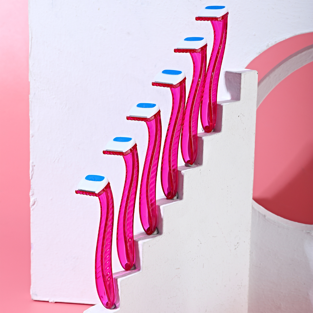 BIKINI Disposable women's shaving razor 6-piece set, a best-selling and popular product Specification image