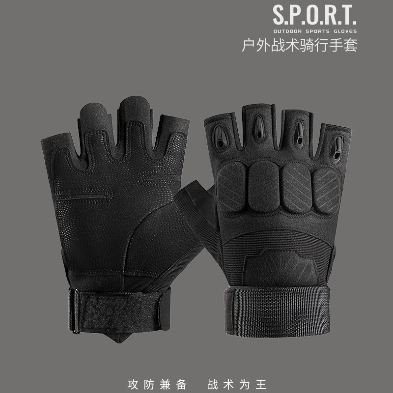 Tactical gloves for men, half-finger mountain climbing protection, sports wear resistance, outdoor military enthusiasts, special forces, cycling gloves for men pic 6