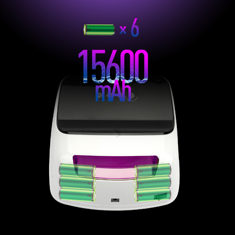 288W大功率美甲灯，15600mAh长续航，10秒速干智能感应产品图