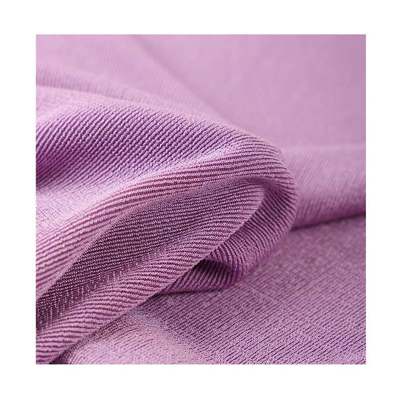 120D polyester-ammonia single-color wave-specific stretch fabric, 300g single-sided breathable evening dress, home wear and women's wear fabric Item Picture