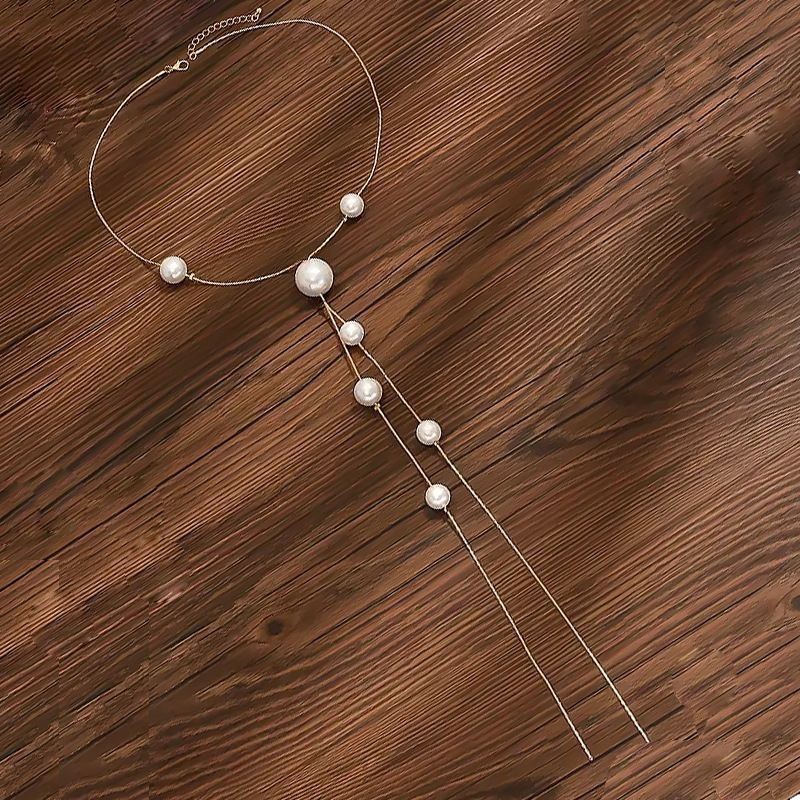 不锈钢长款项链女士挂坠简约百搭毛衣链女款链子饰品毛衣链产品图