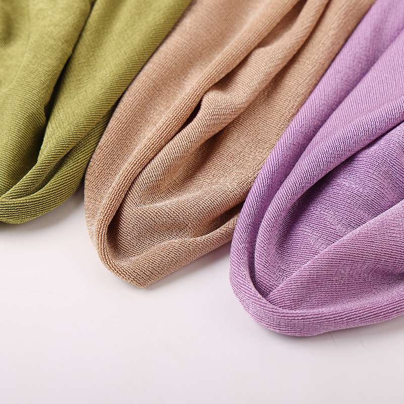 120D polyester-ammonia single-color wave-specific stretch fabric, 300g single-sided breathable evening dress, home wear and women's wear fabric Application Scenario