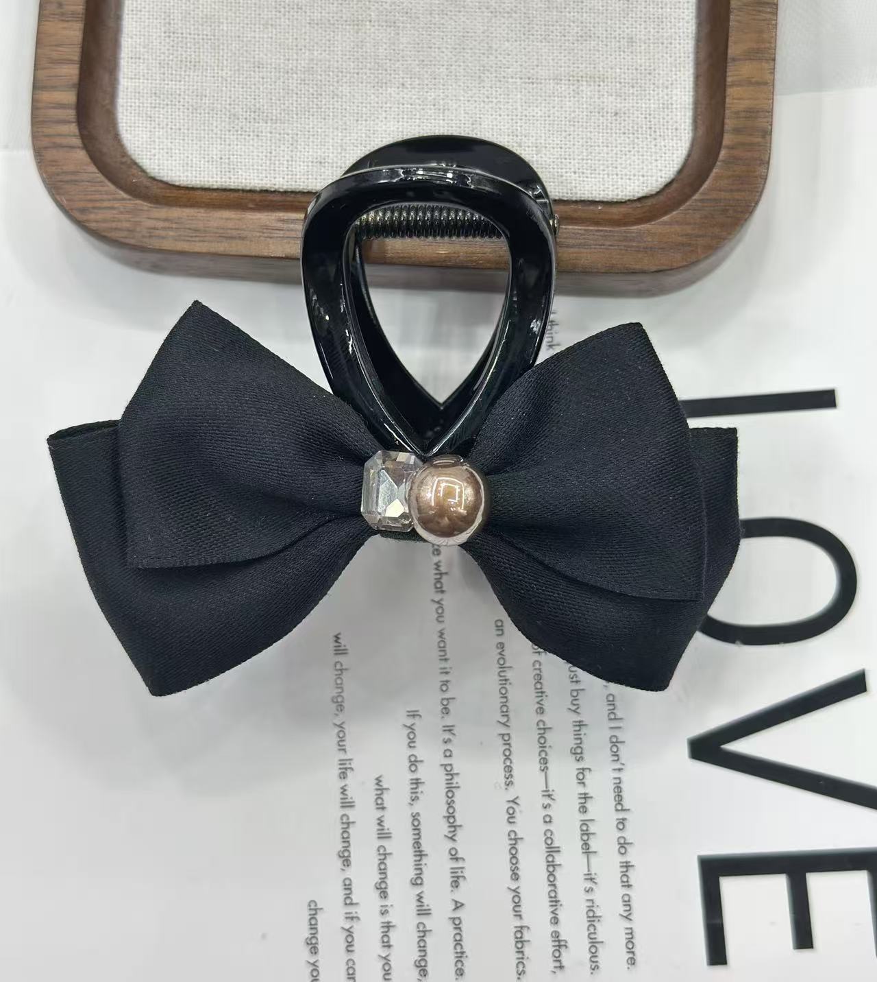 新年红色儿童发夹发饰鸭嘴夹可爱发夹头饰发夹发饰品细节图