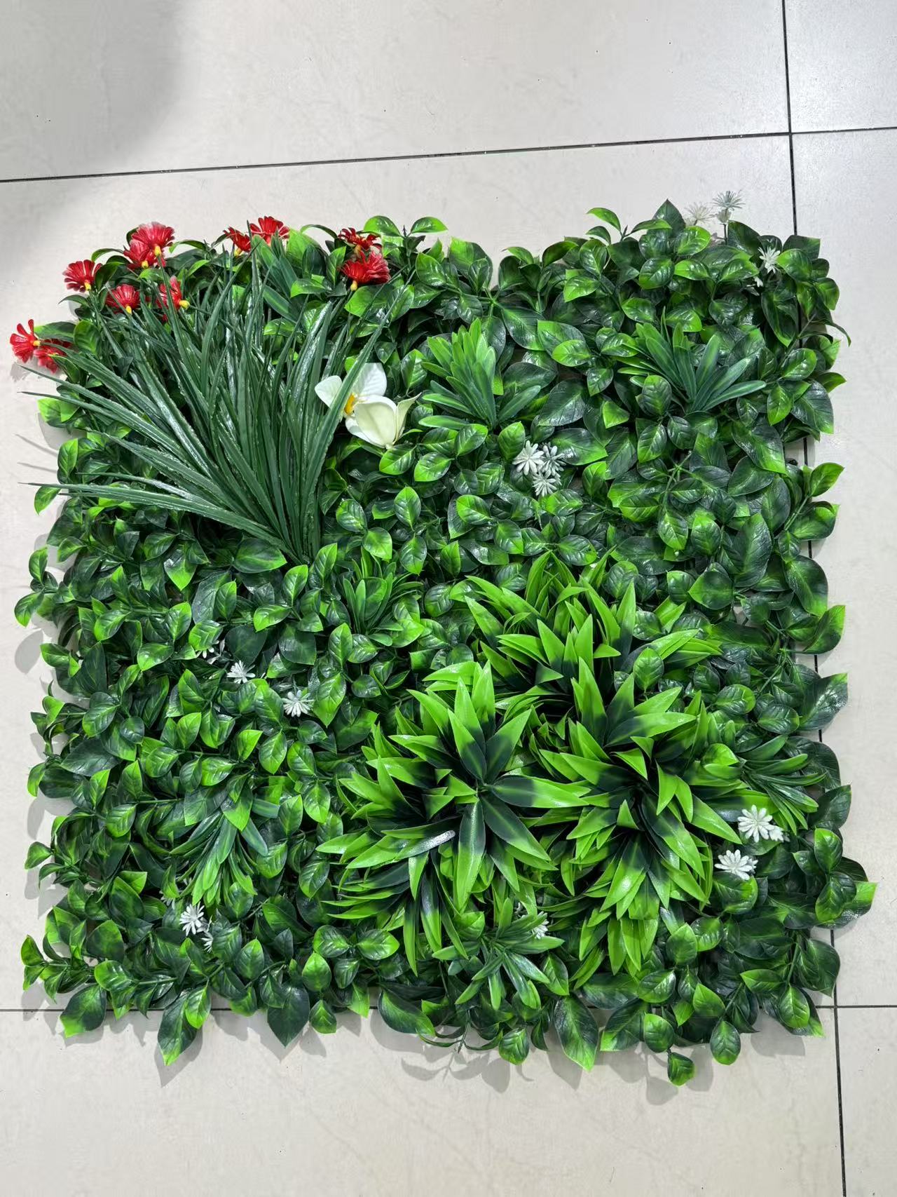 Artificial plant wall, storefront window, hotel decoration, artificial plant green plant wall, flower wall, background wall, wall decoration Item Picture