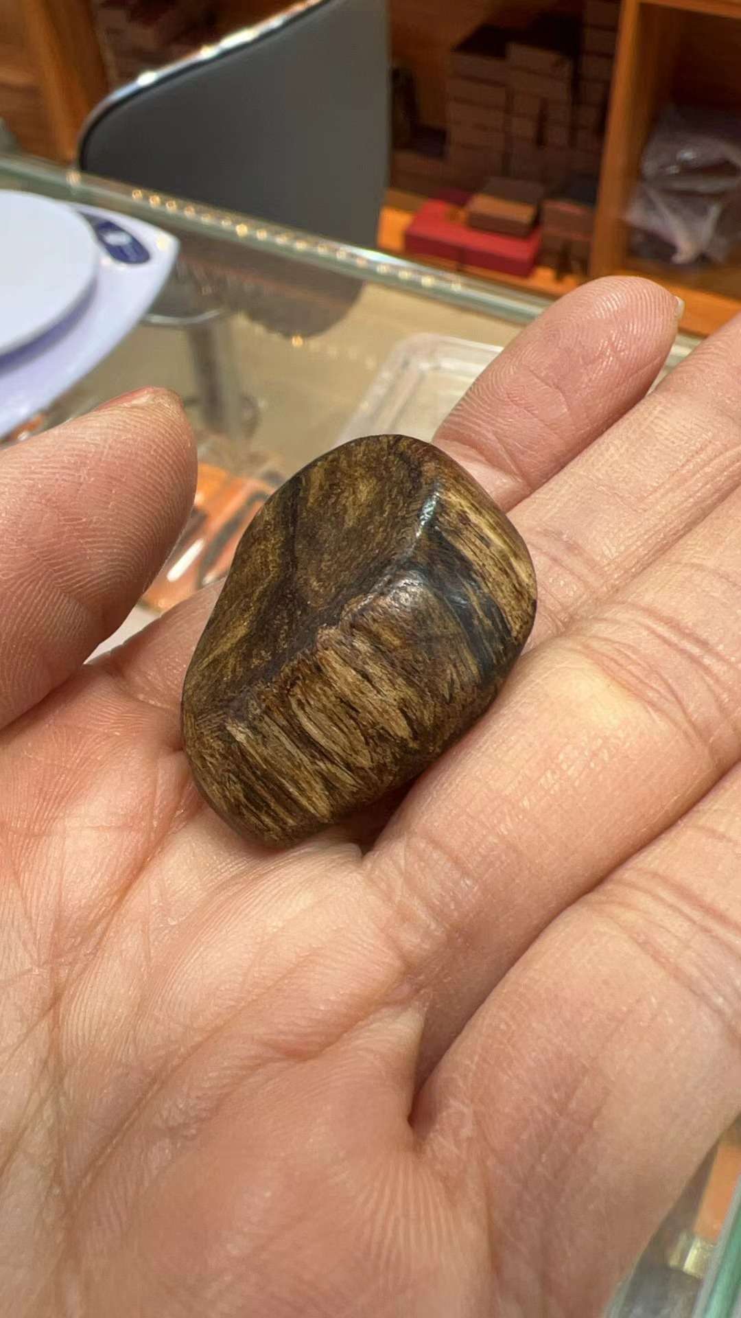 工艺品礼品古董收藏文玩品沉香吊坠天然沉香详情图5