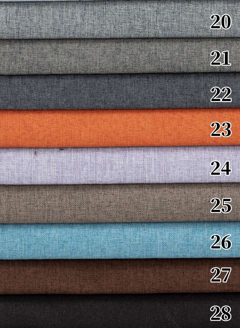 Factory wholesale fine linen fabric sofa fabric, imitation linen throw pillows, tablecloths, luggage and plain polyester decorative fabric at special prices detail image 9