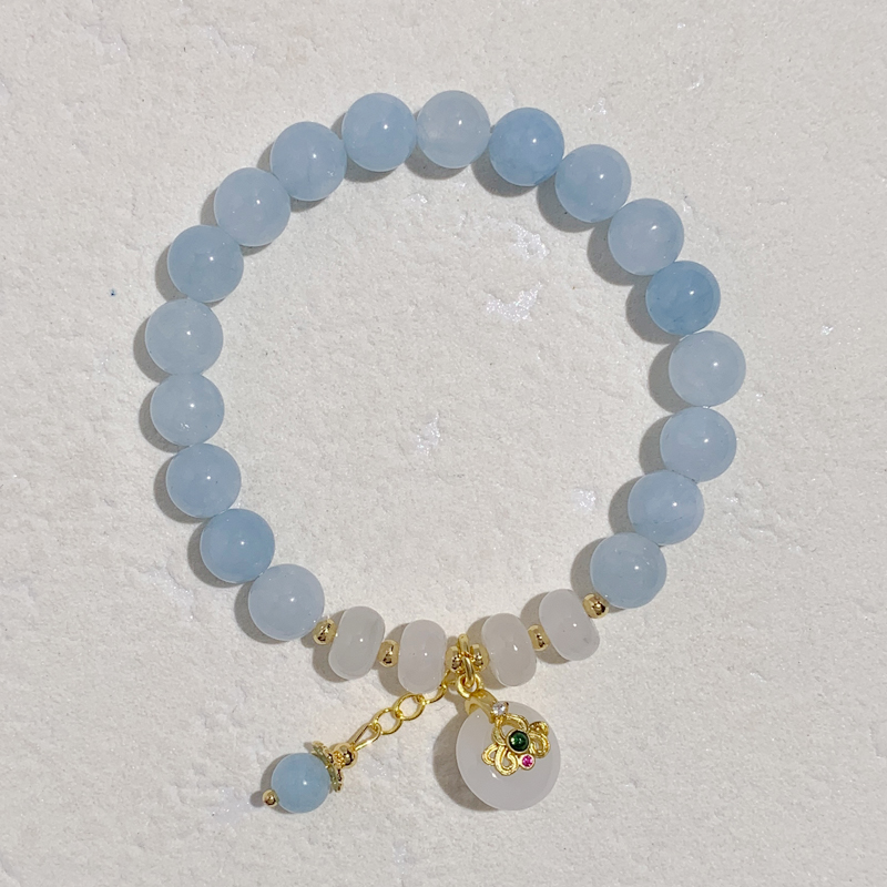 سوار الخرز المصنوعة من الياقوز الزرقاء في البحر Item Picture